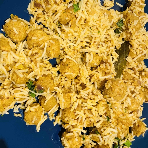 Soya chunks biryani