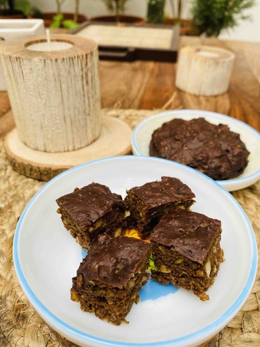 high protein chickpea brownie