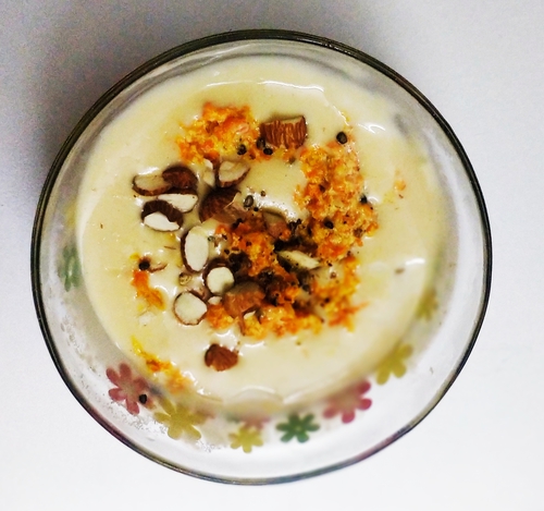 Whey icecream with twist of Gajar ka Halwa π
