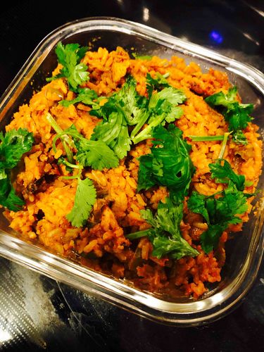 chicken and mixed vegetables pilaf