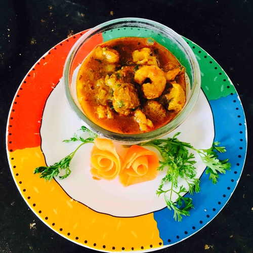 Prawns soya masala