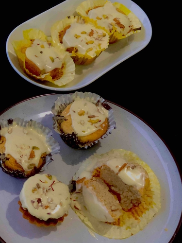 paneer cup cakes (serving size 7 medium size cupcakes)