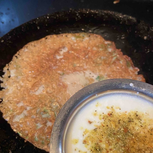 Soya chunks flour dosa