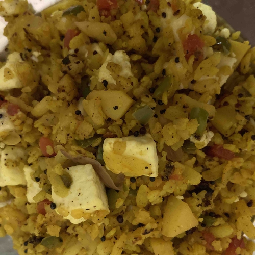 paneer cheese poha
