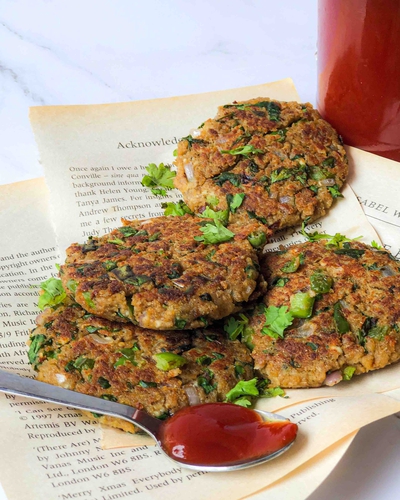 Soya spinach tikki