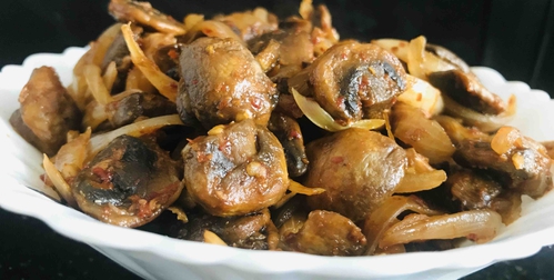chili garlic mushrooms