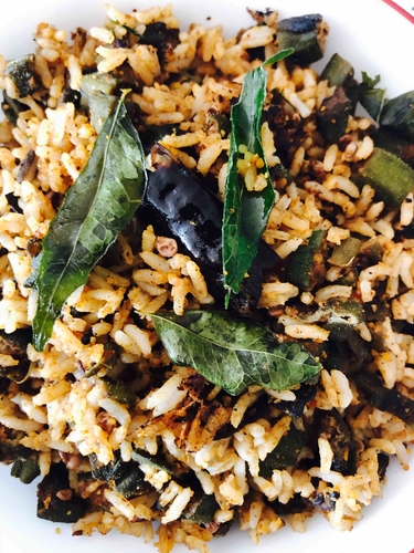 Okra/Bendi/Bendakaya rice