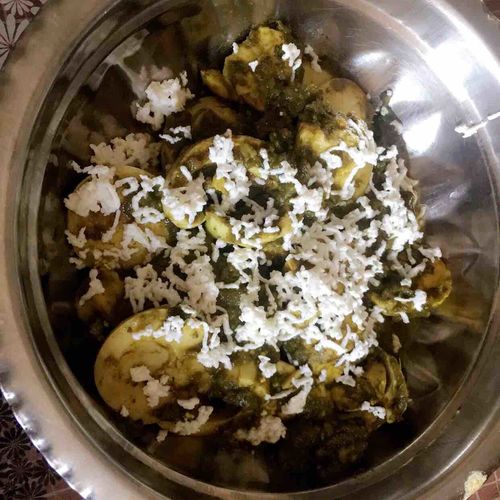 Egg Palak Paneer