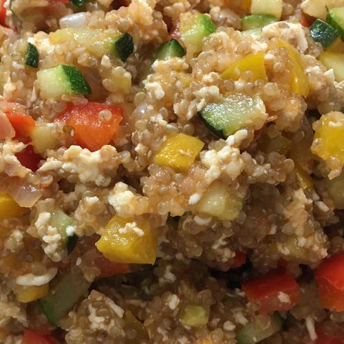 paneer and veggie quinoa