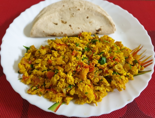 Egg Bhurji & Chapati