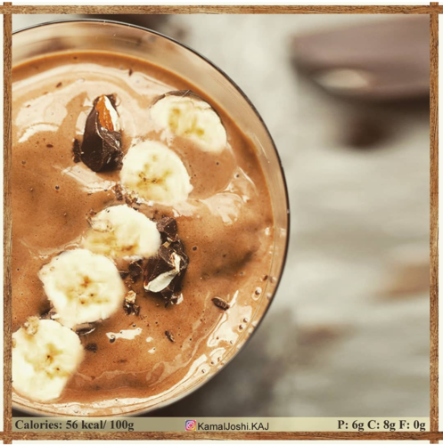 High Protein banana chocolate Thick shake