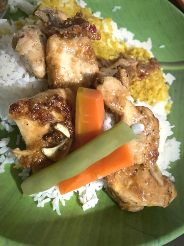 curd glazed chicken breast