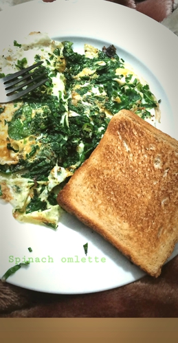 spinach omlette