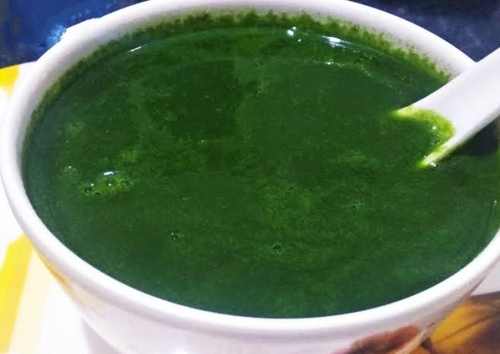 radish spinch soup