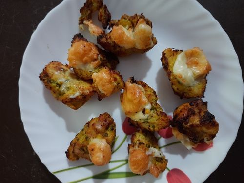 Cheesy airfried chicken