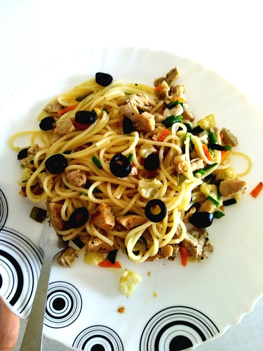 chicken spaghetti pasta ๐