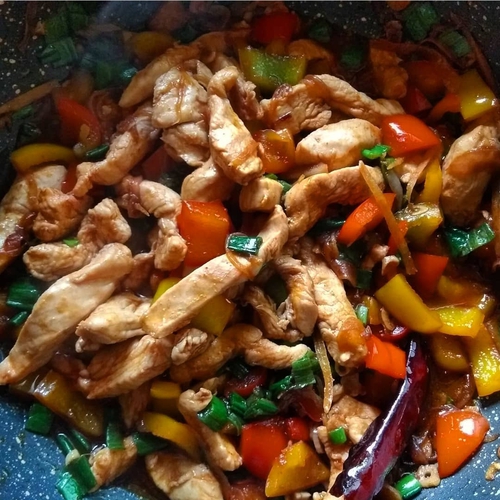Healthy Chilly Chicken (No MSG)