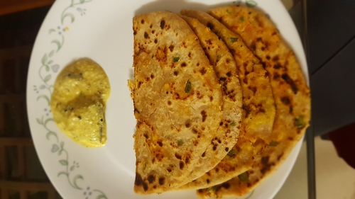 Paneer Paratha (Without Onion & Garlic)