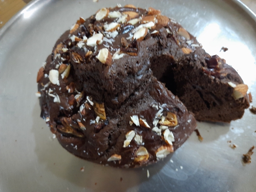 Almond n Dates Protien Cake